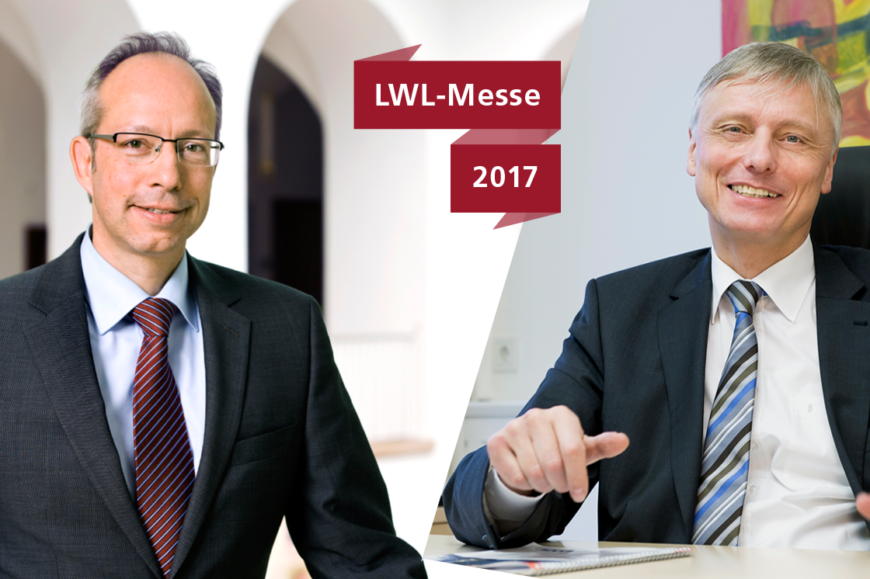 Links der LWL-Direktor Matthias Löb, rechts der LWL-Sozialdezernent Matthias Münning.