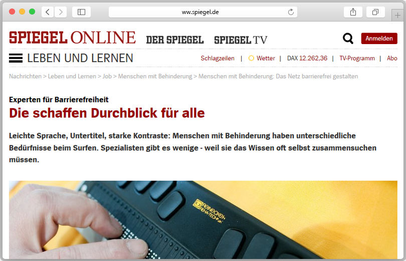 Website-Vorschau auf den Artikel.