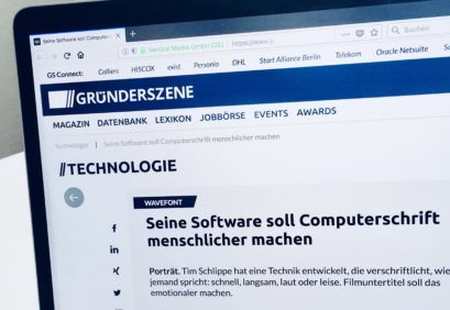 Screenshot des Artikels auf gruenderszene.de