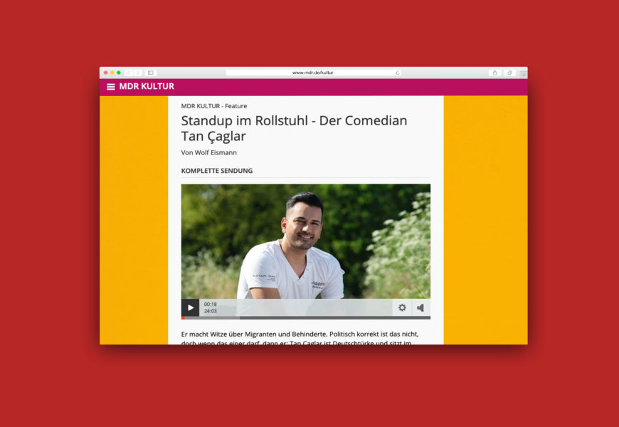 Screenshot des Podcasts mit Tan Çaglar auf mdr.de