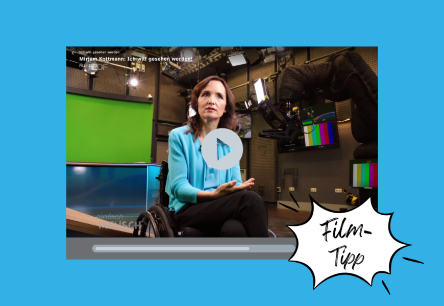 Screenshot des Kurzfilms über Mirjam Kottmann aus der ZDF-Reihe „Einfach Mensch!“ in der ZDF-Mediathek