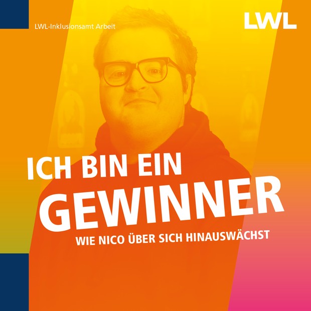 buntes Plakat mit Nico Wichmann